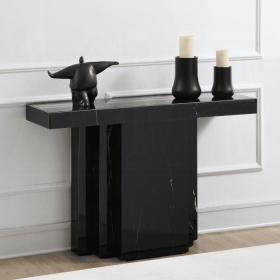 ACME Drisana Console Table, Black Mirrored Finish AC03870