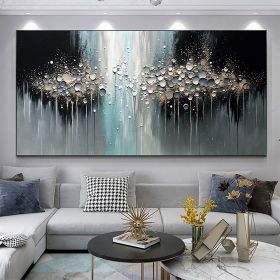 Handmade Oil Painting Abstract Texture Oil Painting On Canvas Large Wall Art Original White Painting Minimalist Art Custom Painting Modern Living Room (Style: 01, size: 60X120cm)
