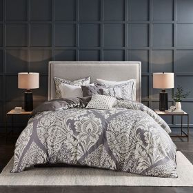 6 Piece Printed Duvet Cover Set (Color: as Pic)